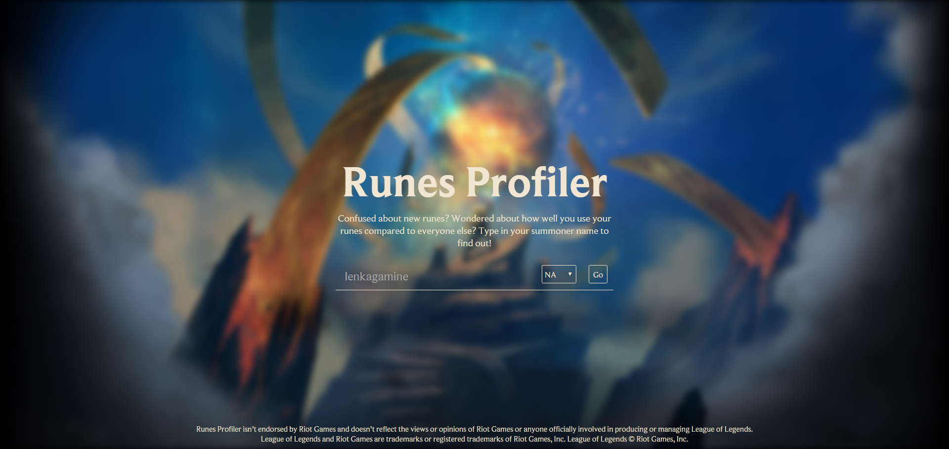 Landing page